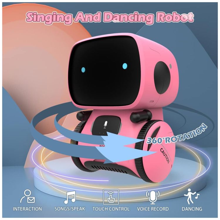 KaeKid-Robo-para-Meninas-35cm--Interativo-Sensor-de-Toque-Imagem-2