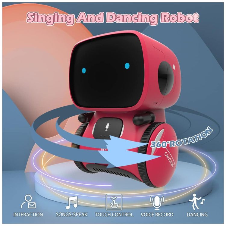 KaeKid-Robo-para-Meninas-35cm--Interativo-Sensor-de-Toque-Imagem-2