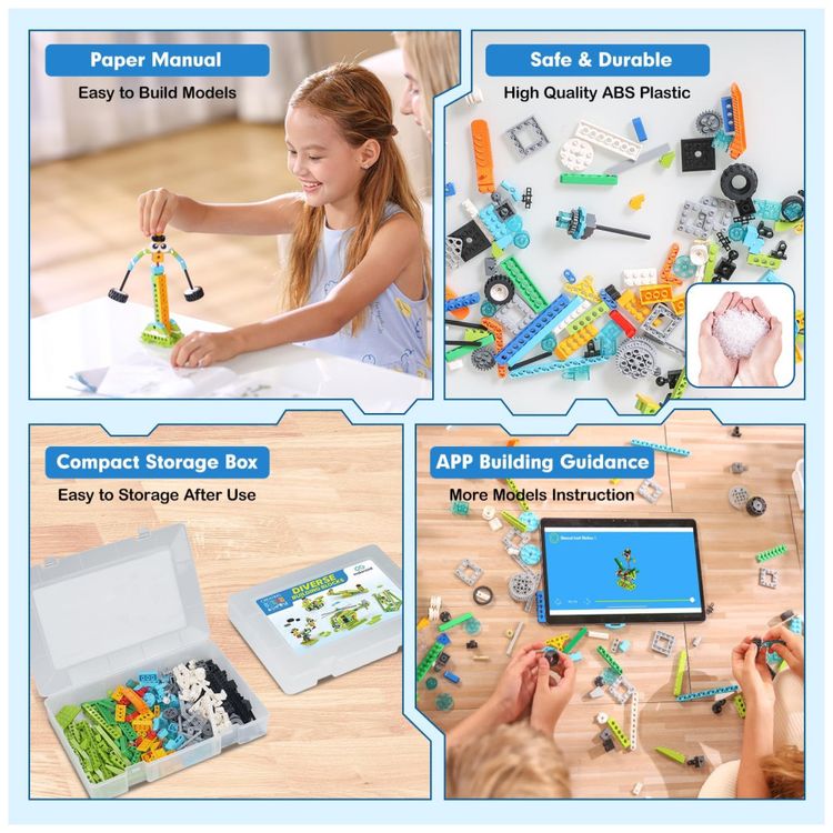 Kit-de-Montagem-de-Robo-370-Pecas-de-Construcao-Imagem-3