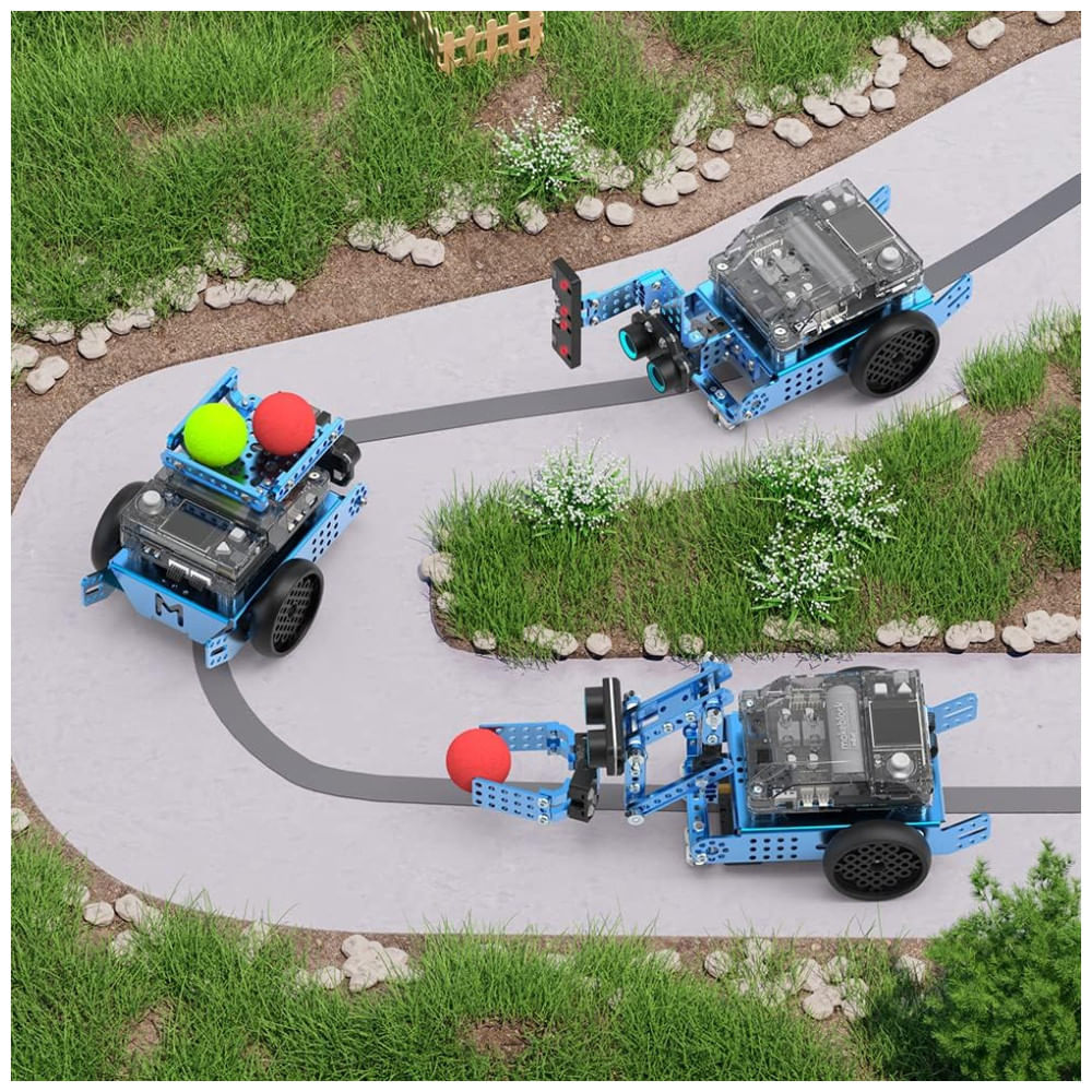 Encontraproduto.com.br - Kit de Expansão 3 em 1 Makeblock Smart World para o Brinquedo Robô Programável Carro mBot2