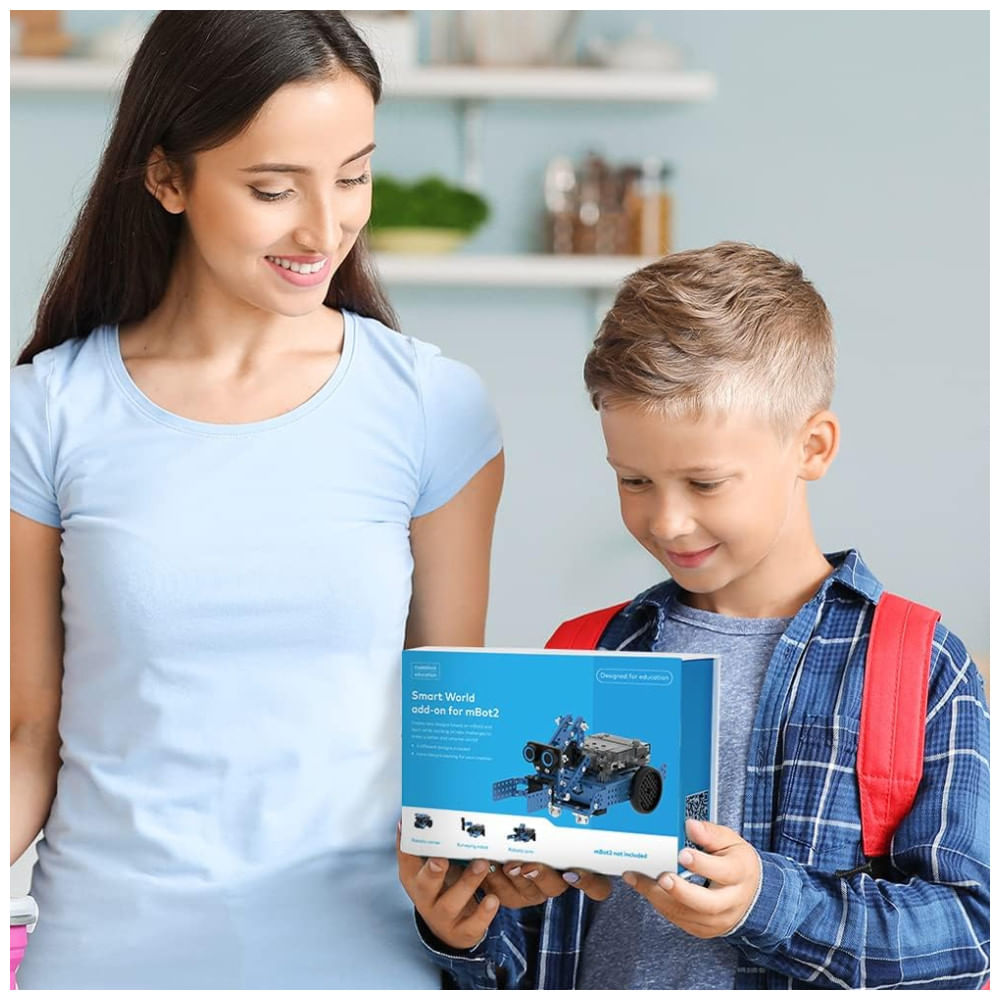 Encontraproduto.com.br - Kit de Expansão 3 em 1 Makeblock Smart World para o Brinquedo Robô Programável Carro mBot2