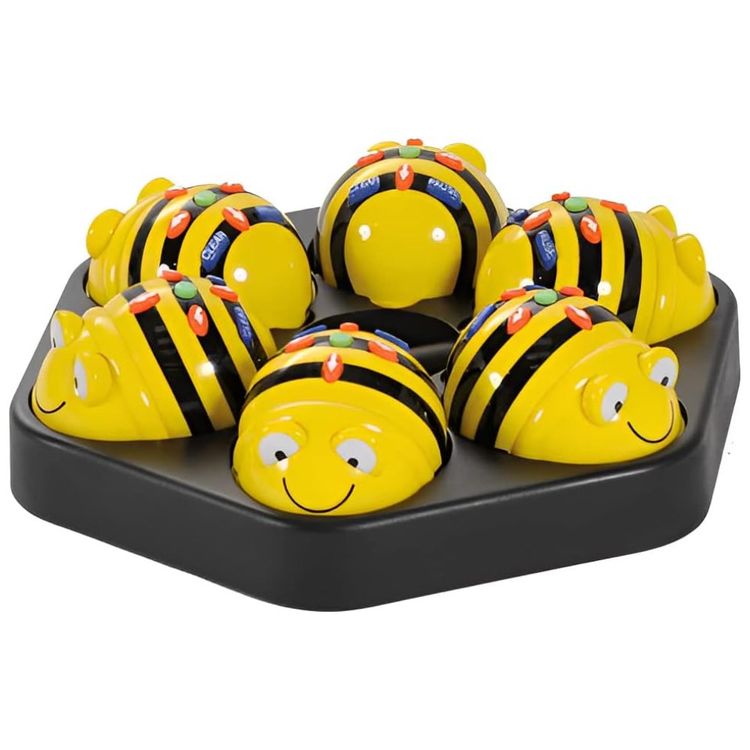 Kit-6-Robos-Programaveis-Bee-Bots-STEM---Estacao-de-Conexao-Imagem-1