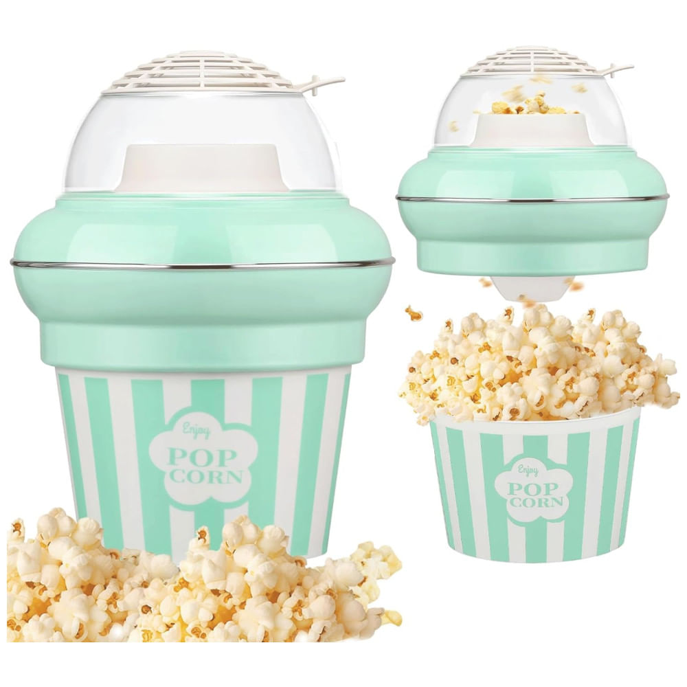 PIPOQUEIRA ELÉTRICA MAISON HUIS, 1100W Air Popper com Duplos Baldes, Sem Óleo, Pipoca Pronta em 2 Minutos, Capacidade de 5 Litros, Alta Taxa de