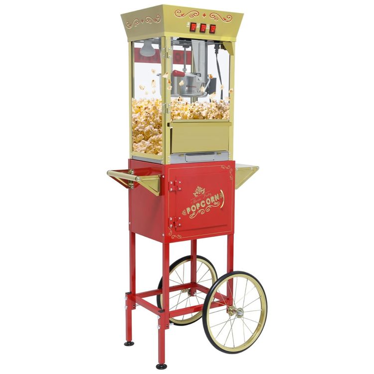 Pipoqueira-340g-com-Carrinho-Vintage-Aco-Inox-Deck-Imagem-0