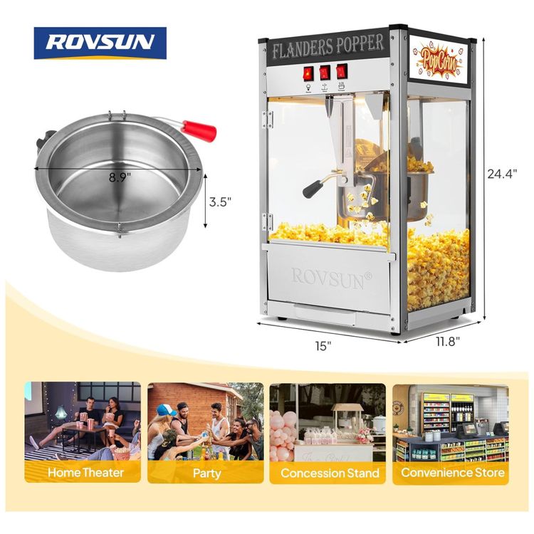 Maquina-de-Pipoca-ROVSUN-com-Capacidade-para-450ml-Produz-Imagem-6