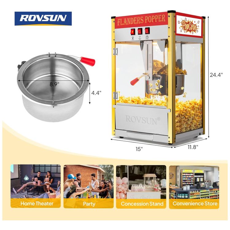 Pipoqueira-ROVSUN-com-Caldeira-de-300ml---Faz-ate-15-Imagem-6