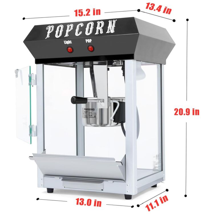 Pipoqueira-de-170g-Estilo-Bar-Maquina-de-Pipoca-Eletrica-Imagem-2