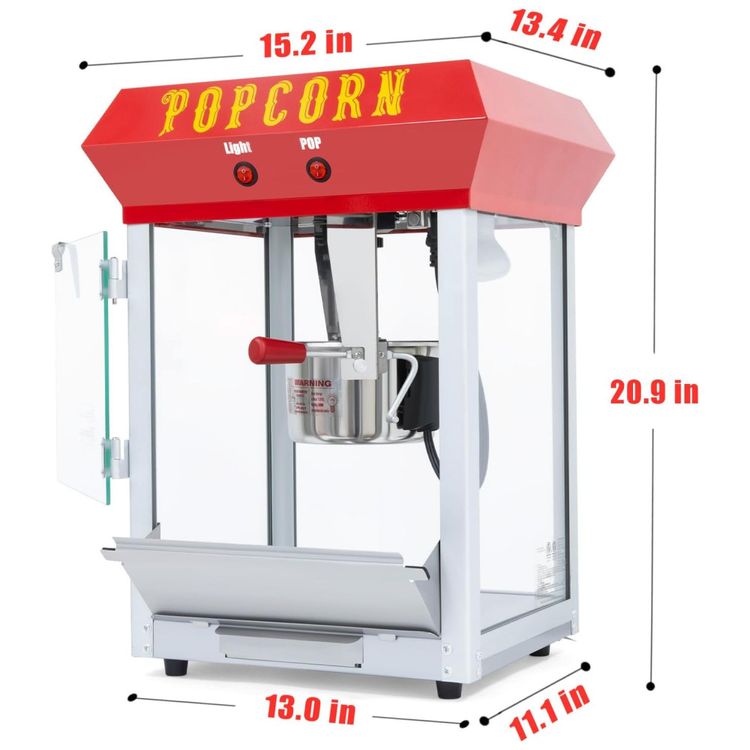 Pipoqueira-Estilo-Bar-Maquina-de-Pipoca-Eletrica-de-600W-Imagem-2