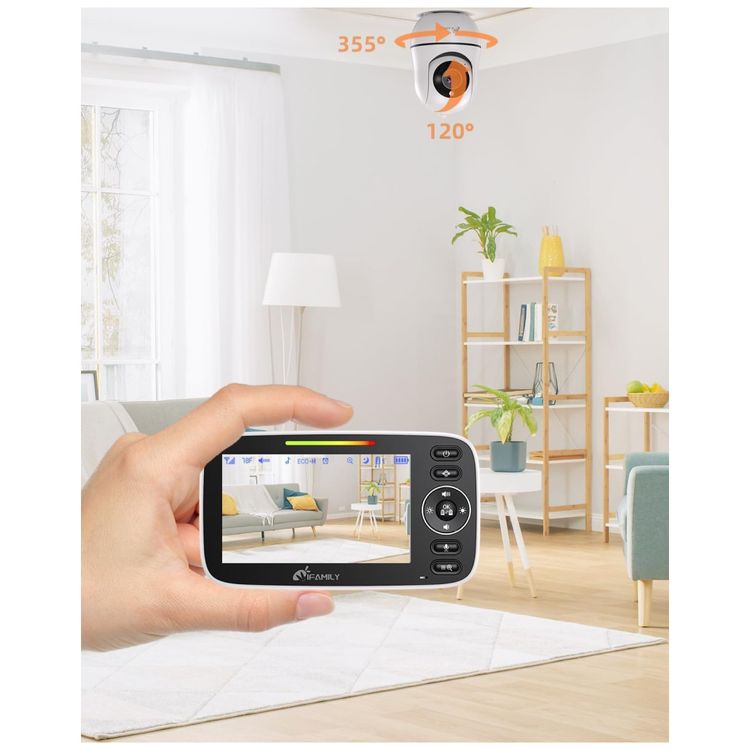 Monitor-de-Bebe-iFamily-Split-Screen-com-Tela-Grande-2-Imagem-2