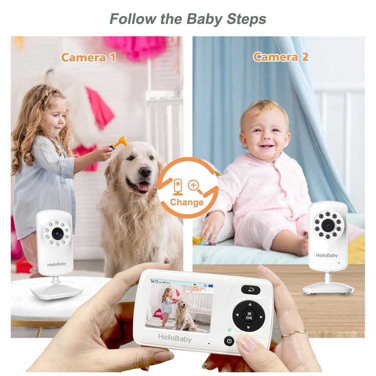 Monitor-HelloBaby-com-2-Cameras-Tela-Portatil-de-Viagem-de-Imagem-5
