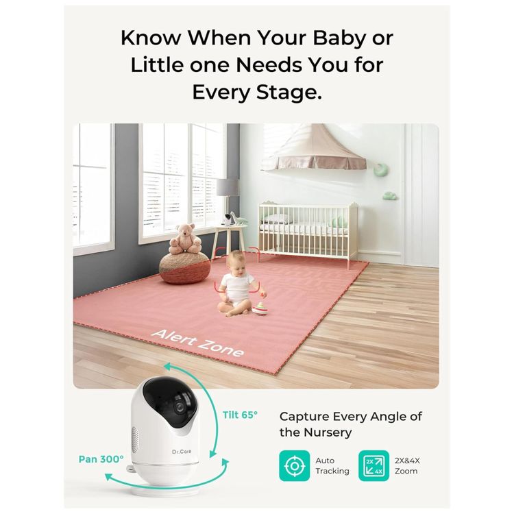 Baba-Eletronica-de-Bebe-Inteligente-VistaView-com-2-Cameras-Imagem-3