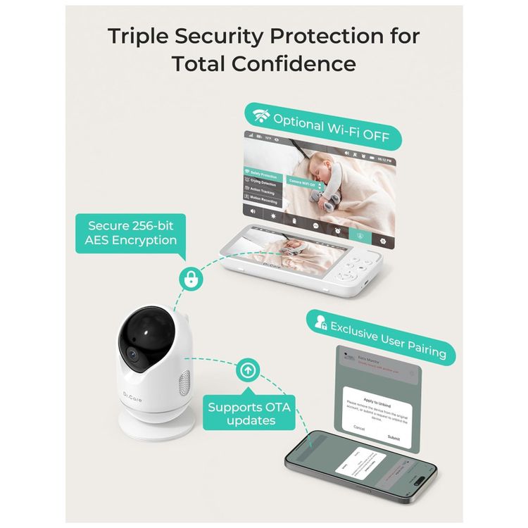 Baba-Eletronica-de-Bebe-Inteligente-VistaView-com-2-Cameras-Imagem-5