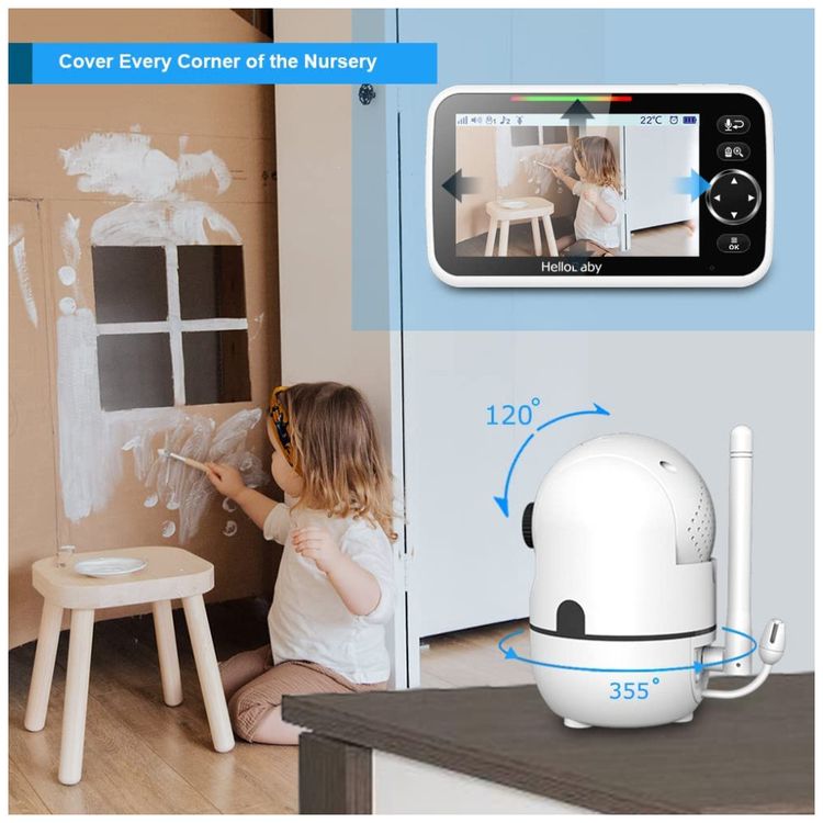 Monitor-de-Bebe-HelloBaby-HB6550-com-4-Cameras---Sem-WiFi-Imagem-2