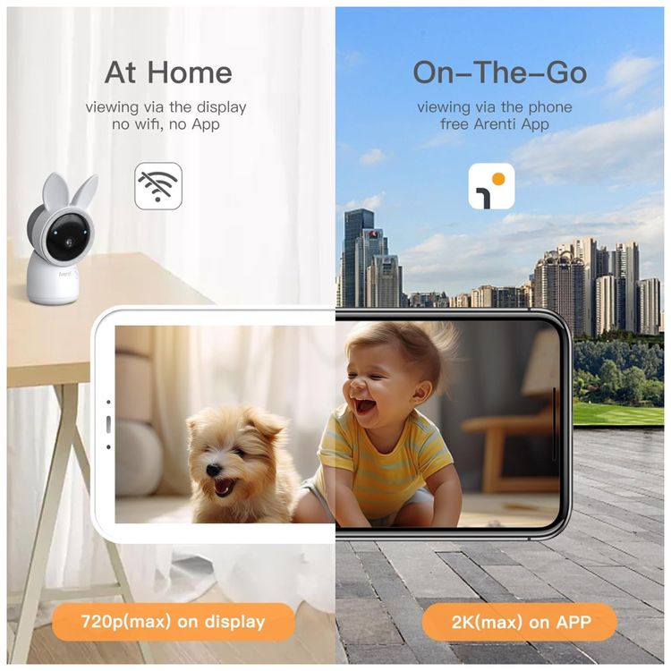 Baba-Eletronica-com-2-Cameras-WiFi-2K-UHD-Tela-5--HD-Imagem-2
