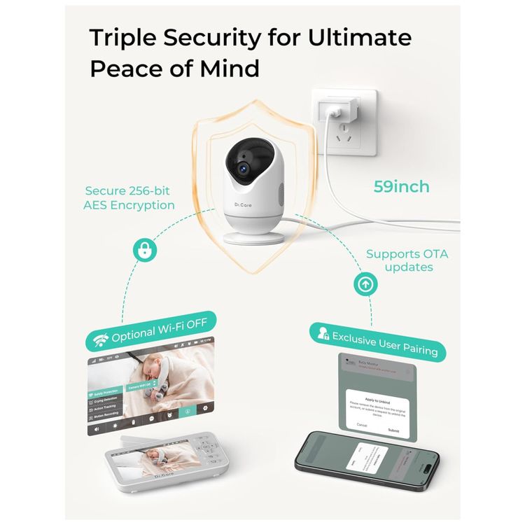 Baba-Eletronica-Inteligente-Dr.Care-VistaView-Lite-WiFi--Imagem-4