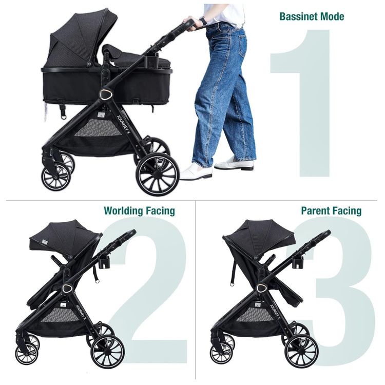 Carrinho-de-Bebe-2-em-1---Berco-Conversivel-para-Imagem-1
