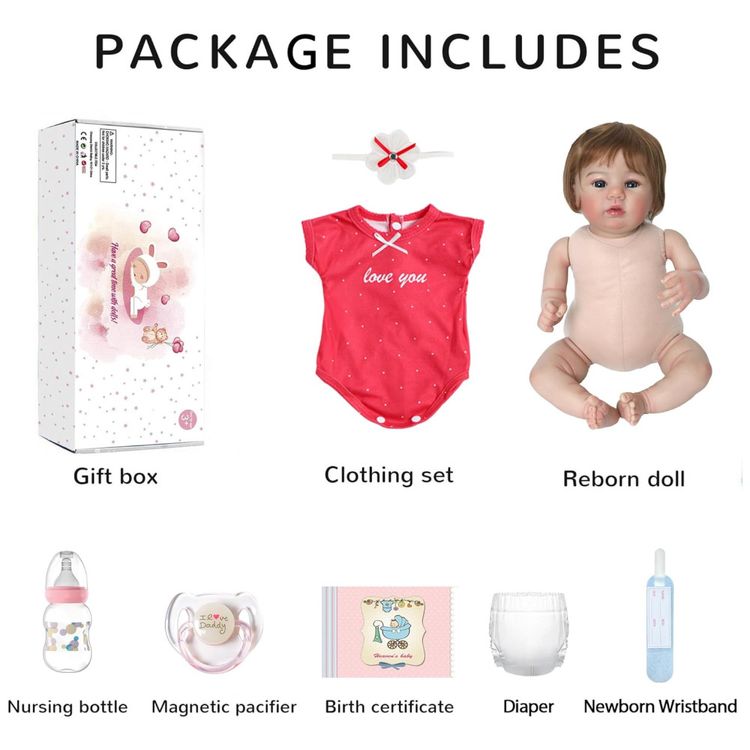 Boneca-Realista-WOOROY-Reborn-de-4572-Centimetros-Bebe-Imagem-5