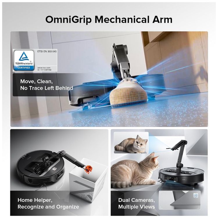 Roborock-Saros-Z70--Aspirador-Robo-e-Esfregao-com-Braco-Imagem-2