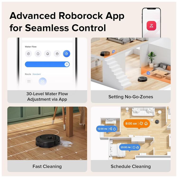 Aspirador-Robo-e-Esfregao--Roborock-Q8-Max-com-Escova-Imagem-6