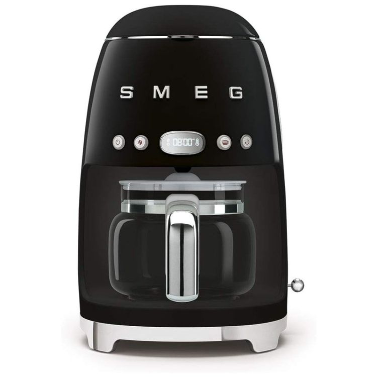 Conjunto-Smeg-Retro-de-Cafeteira-e-Torradeira-2-Fatias-Preta-Imagem-1