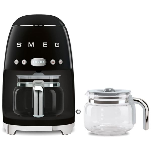 Cafeteira-Smeg-50s-Retro-com-Jarra-de-Vidro-Extra---Preto-Imagem-0