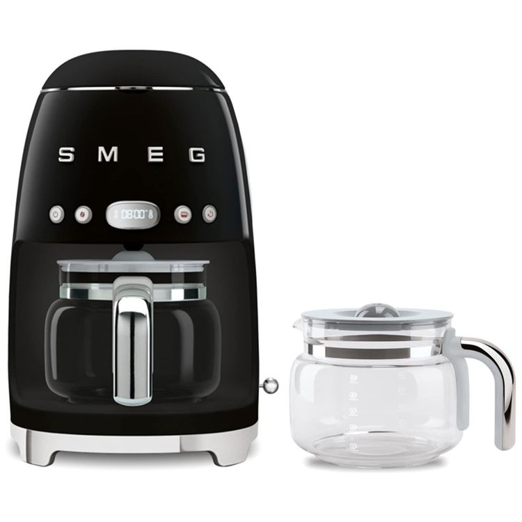 Cafeteira-Smeg-50s-Retro-com-Jarra-de-Vidro-Extra---Preto-Imagem-0