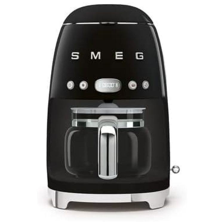 Cafeteira-Smeg-50s-Retro-com-Jarra-de-Vidro-Extra---Preto-Imagem-1