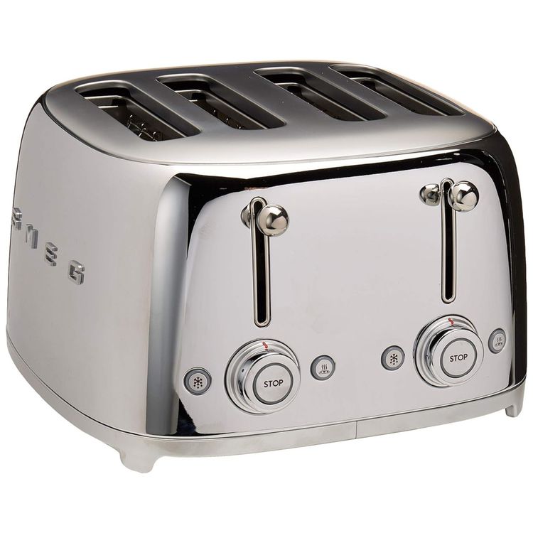 Torradeira-Smeg-50s-Style-Retro-Aesthetic-4-Fatias-Aco-Inox-Imagem-0