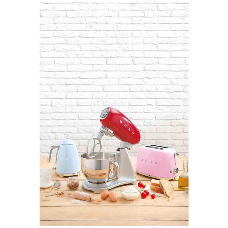 Batedeira-Smeg-50s-Retro-Vermelha---Grande-e-Estilosa-Imagem-1