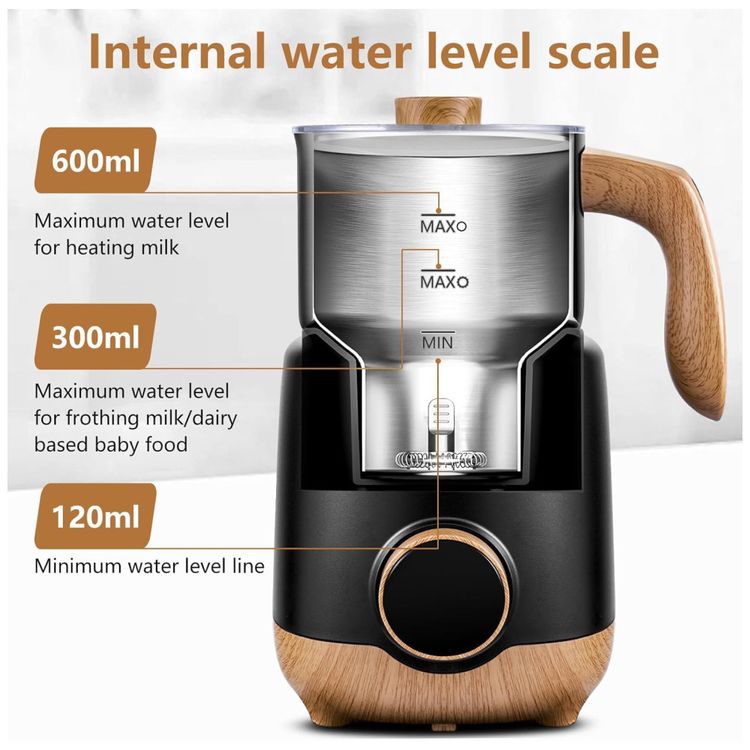 Espumador-e-Aquecedor-8-em-1-AMZCHEF-550W-Jarro-Inox-Imagem-2