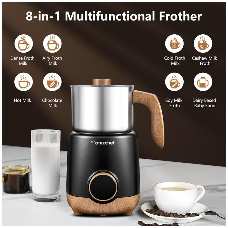 Espumador-e-Aquecedor-8-em-1-AMZCHEF-550W-Jarro-Inox-Imagem-6