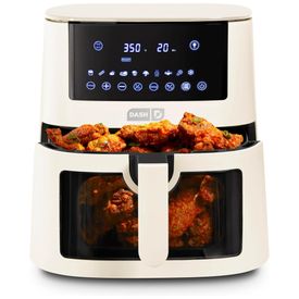 Fritadeira-Digital-de-Ar-DASH-7-Litros-Clear-View-Cream-Imagem-0