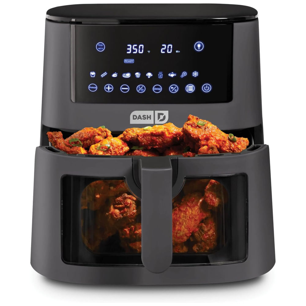 Fritadeira Digital de Ar DASH 7 litros Clear View Forged Iron de 7 Quartos