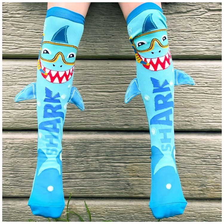 Meias-Shark-Lindas-Meias-ate-o-Joelho-com-Barbatanas-de-Imagem-2