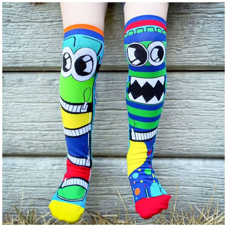 Meias-Monstro-Meias-Divertidas-de-Cano-Alto-Perfeitas-Para-Imagem-1