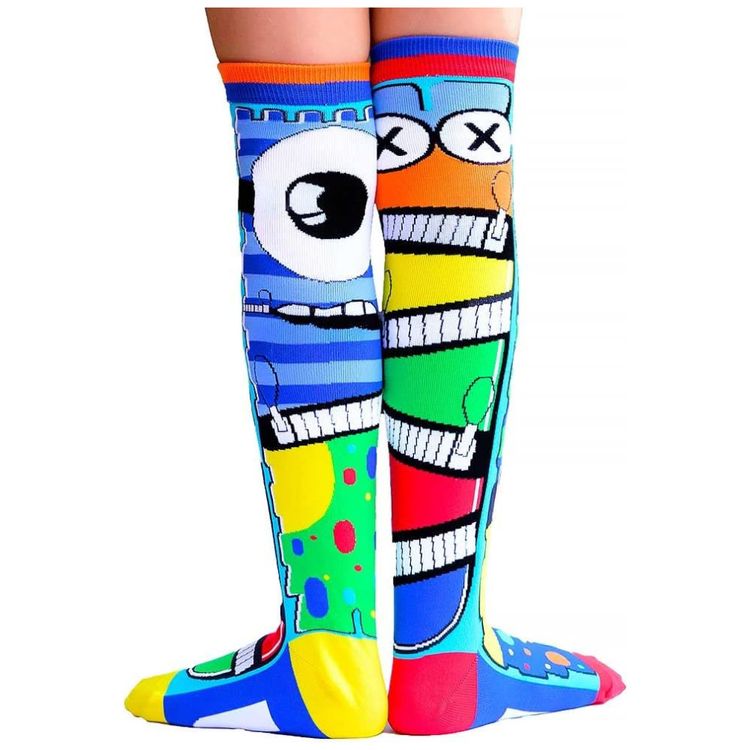 Meias-Monstro-Meias-Divertidas-de-Cano-Alto-Perfeitas-Para-Imagem-3