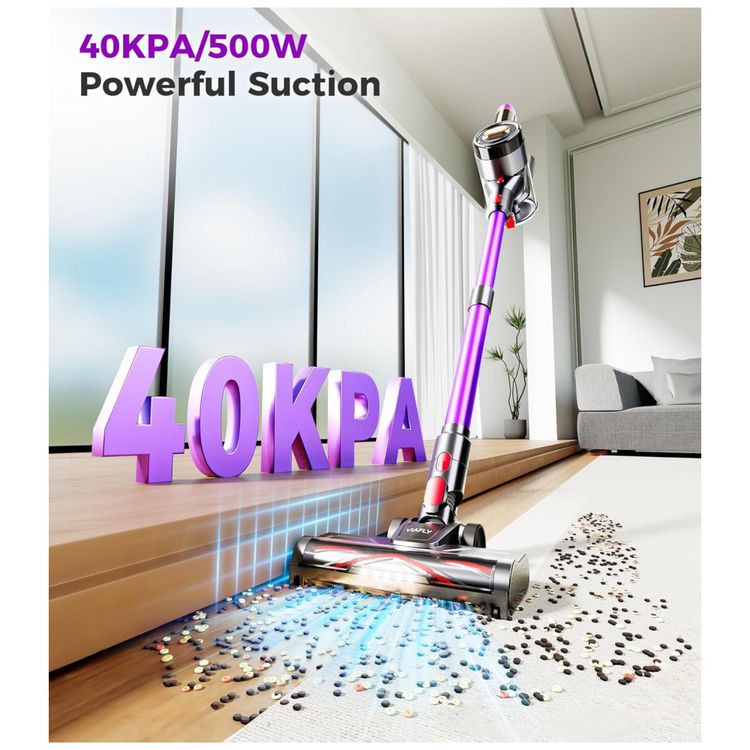 Aspirador-de-Po-Sem-Fio-VIAFLY-V16PRO-500W-40Kpa-Imagem-1