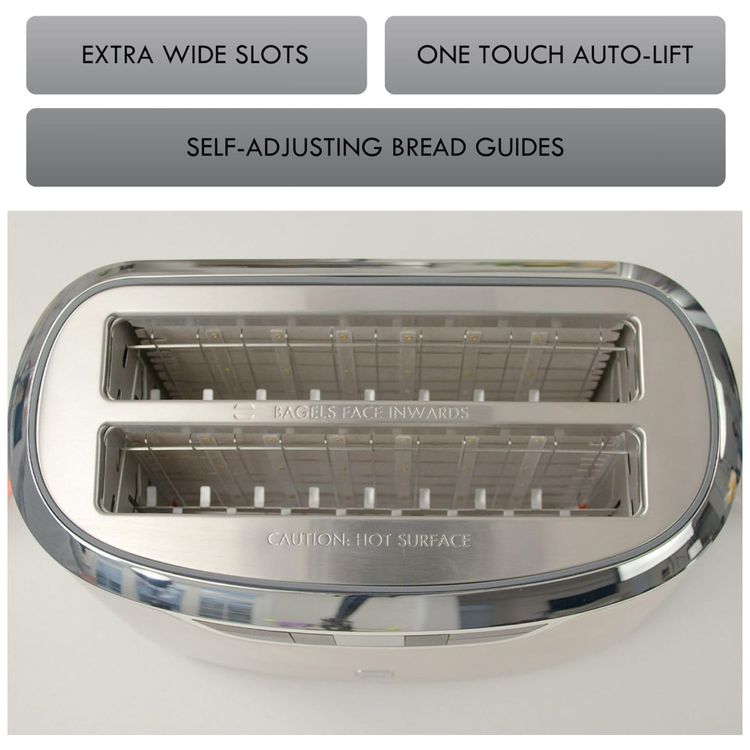Torradeira-Kenmore-Elite-76774-de-4-Fatias-com-Slot-Longo-Imagem-3