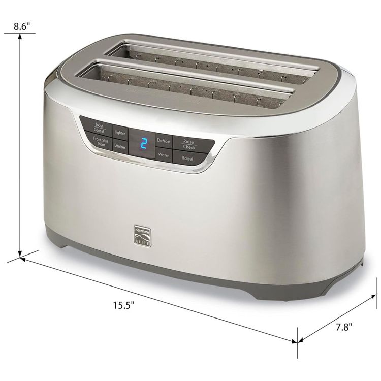 Torradeira-Kenmore-Elite-76774-de-4-Fatias-com-Slot-Longo-Imagem-6