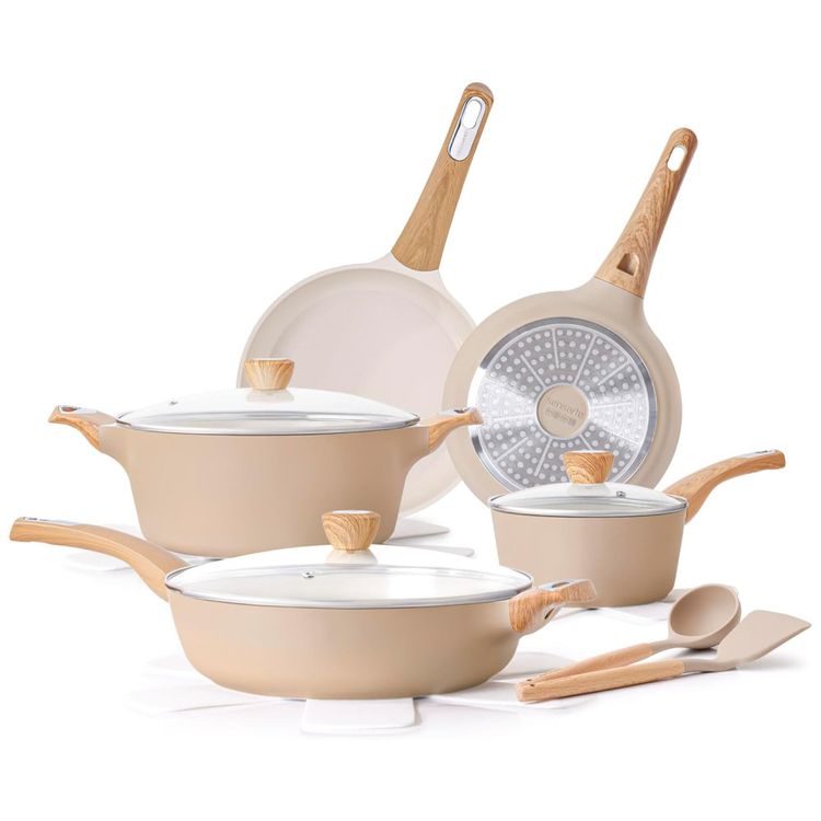 Kit-de-Panelas-e-Frigideiras-SENSARTE-Antiaderente-Ceramica-Imagem-0