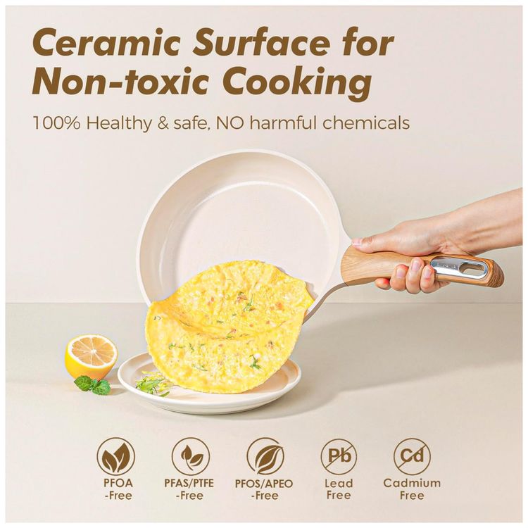 Kit-de-Panelas-e-Frigideiras-SENSARTE-Antiaderente-Ceramica-Imagem-1
