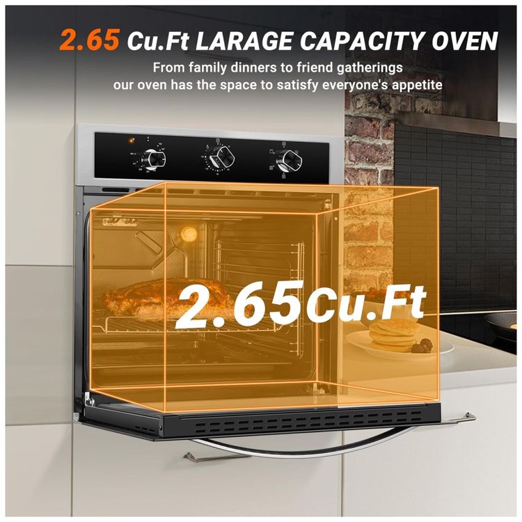 Forno-de-Parede-Eletrico-AMZCHEF-61cm-75-litros-com-Imagem-2