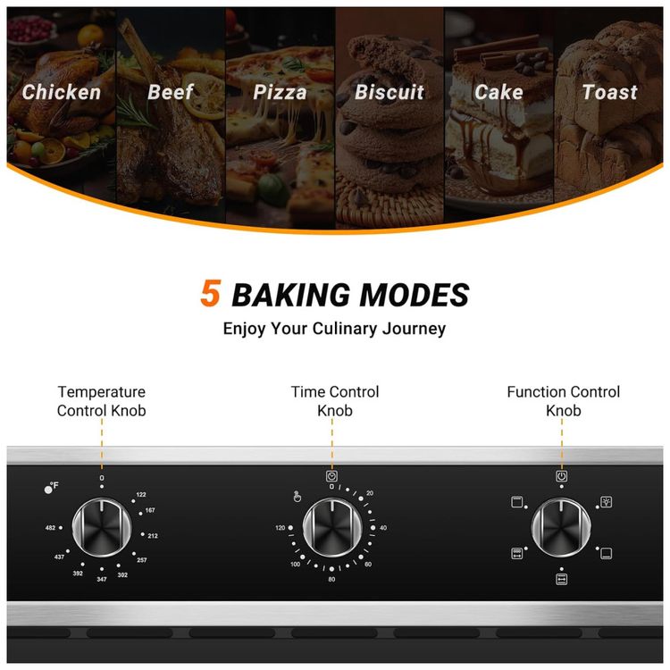 Forno-de-Parede-Eletrico-AMZCHEF-61cm-75-litros-com-Imagem-4