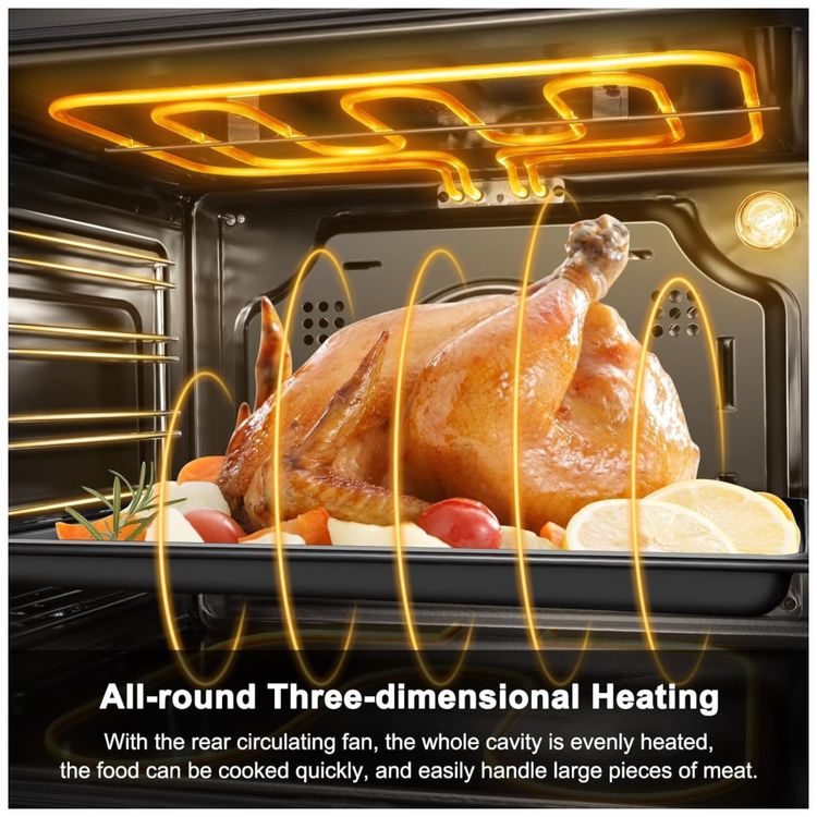Forno-Eletrico-de-Parede-AMZCHEF-com-Conveccao-11-Funcoes-Imagem-1
