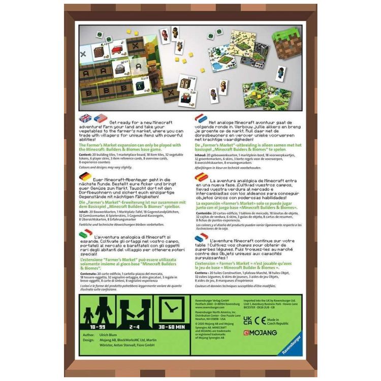 Ravensburger--Expansao-Minecraft-Builders-Biomes-Farmers-Imagem-2