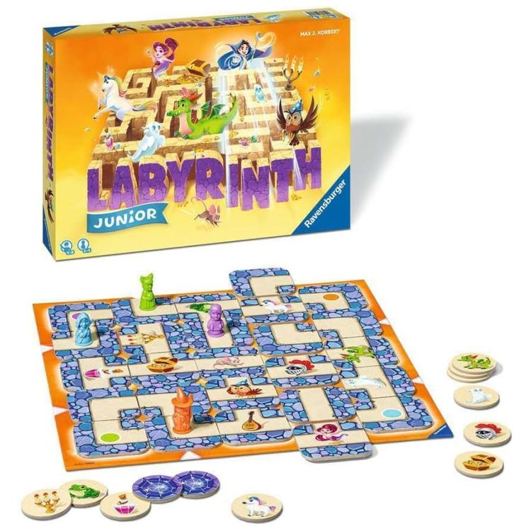 Jogo-de-Tabuleiro-Ravensburger-Junior-Labirinto--Corrida-Imagem-3