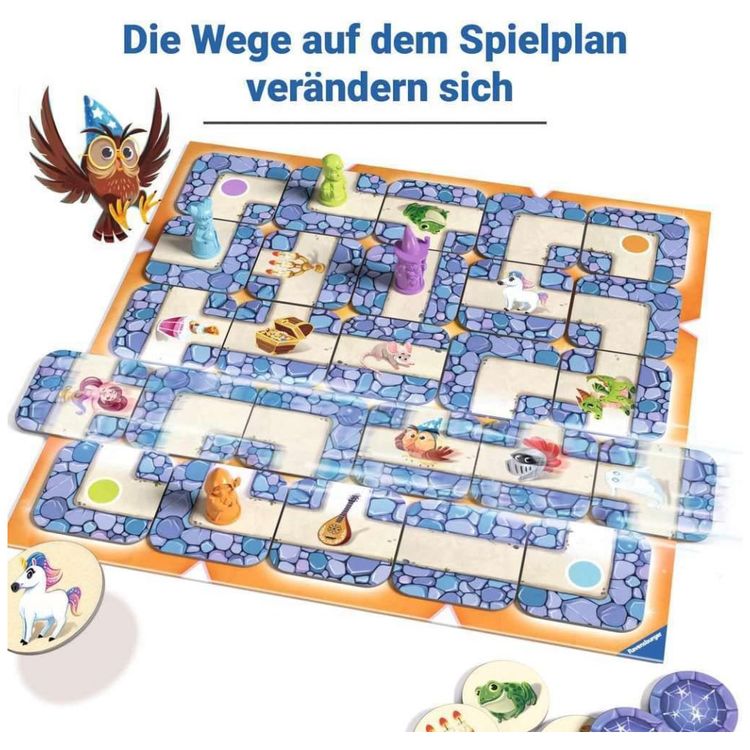 Jogo-de-Tabuleiro-Ravensburger-Junior-Labirinto--Corrida-Imagem-6