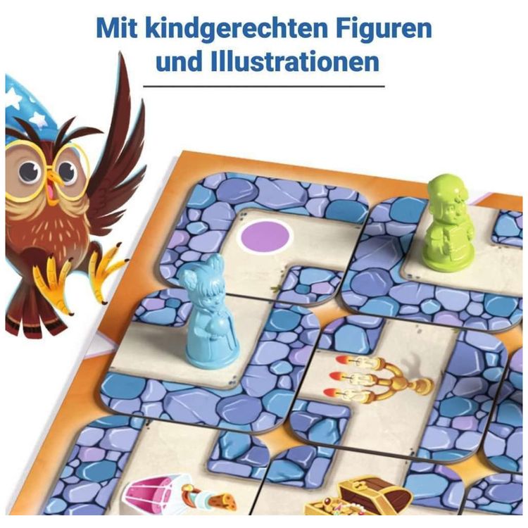 Jogo-de-Tabuleiro-Ravensburger-Junior-Labirinto--Corrida-Imagem-7