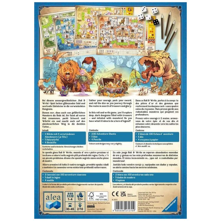 Jogo-de-Estrategia-Ravensburger-Dungeons-Dados-e-Perigos--Imagem-2