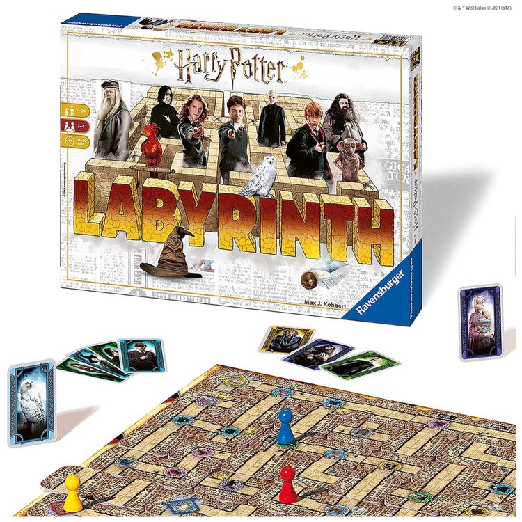 Jogo-de-Tabuleiro-Labirinto-Harry-Potter-da-Ravensburger---Imagem-0